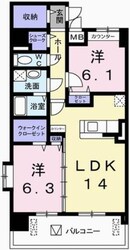 ポーシェガーデン２の物件間取画像